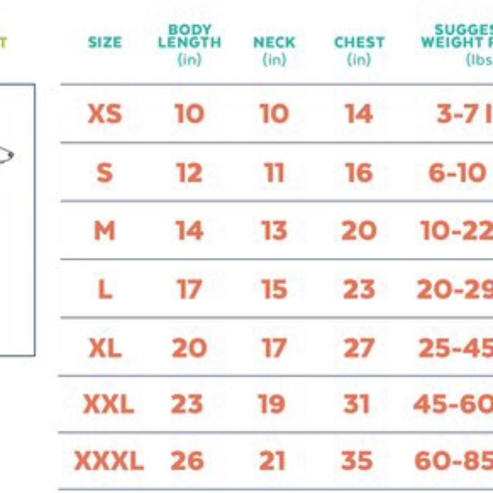 Dog Dresses. Never worn. Size Chart pictured. - Picture 9 of 9